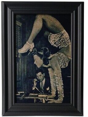 Vintage Woman Flexable Female Retro Goth Werid Strange Unsusal Oddity Vin Art